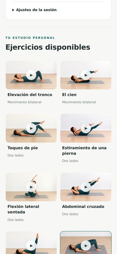 Pantalla real de la aplicación: Un punto de partida simple.